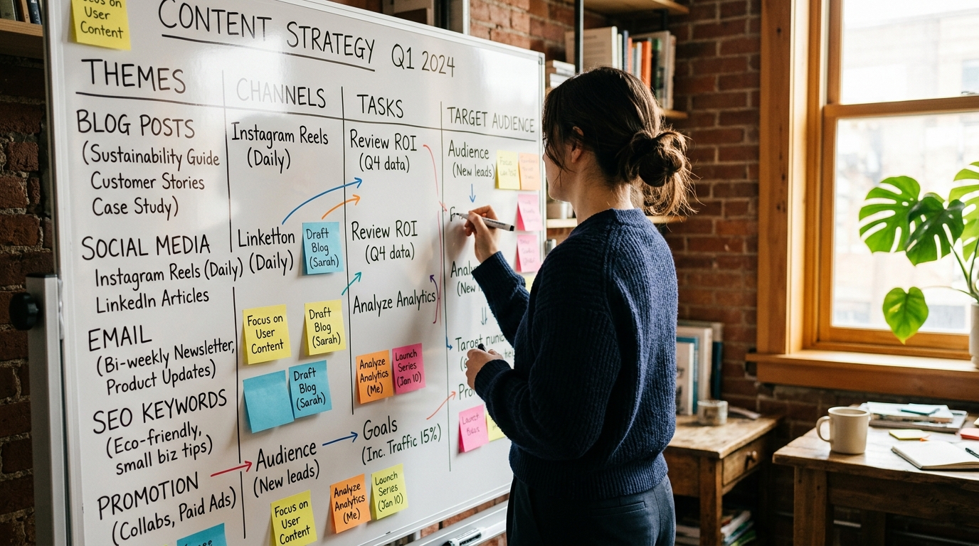 Content marketing strategie opzetten: van nul tot werkend plan