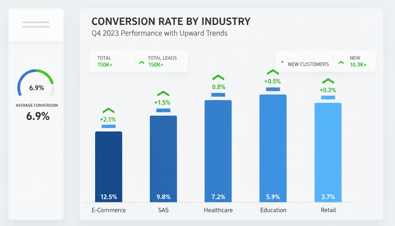 Wat is een goede conversieratio? Benchmarks per branche
