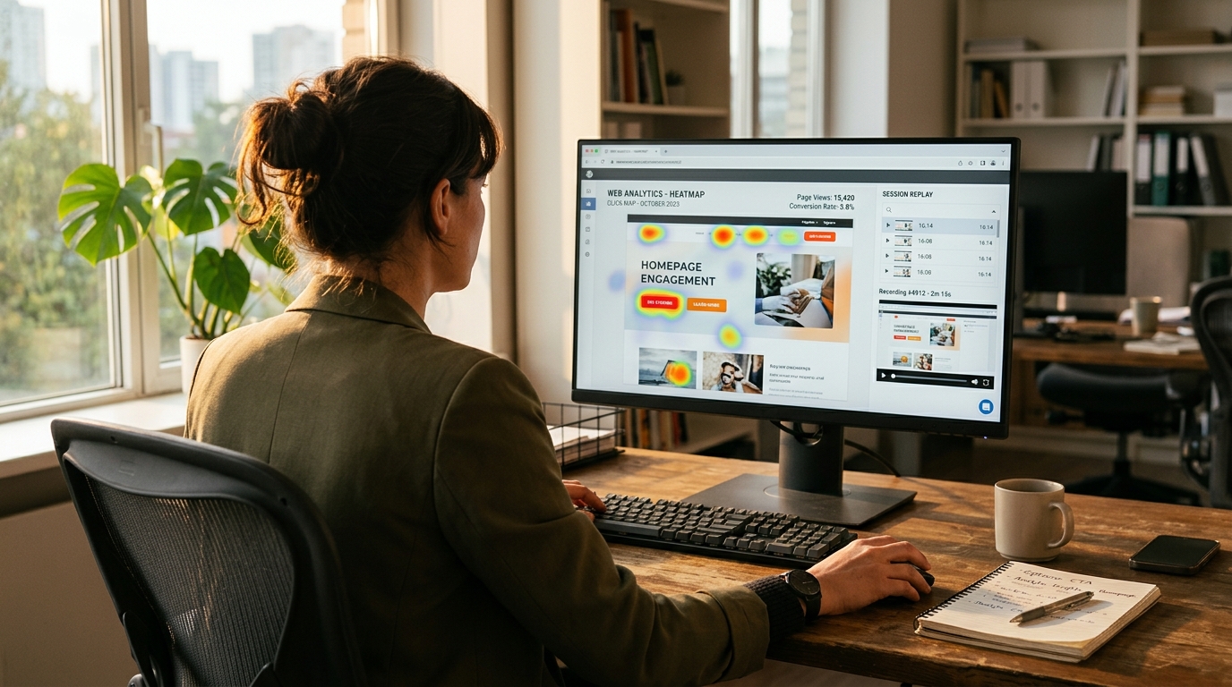 Heatmaps en sessie-opnames: inzichten die Analytics niet geeft